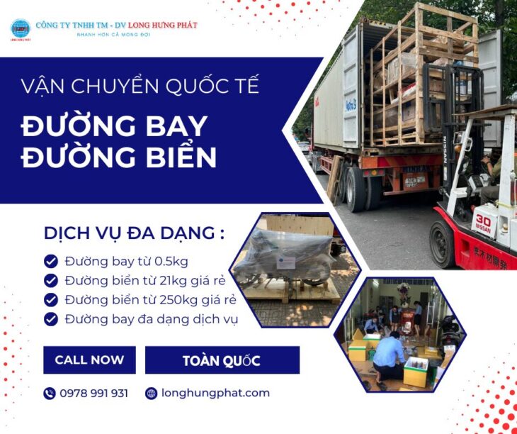 Vận chuyển đường biển đi Mỹ giá rẻ từ 21 kí ở Long Hưng Phát