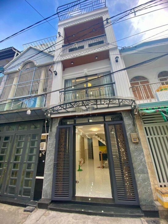 Cho thuê nhà 3 tầng, 4PN, 130m², Phan Huy Ích, Tân Bình – 13 triệu