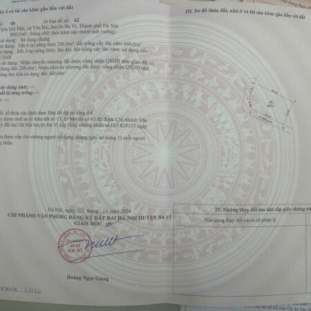 ĐẤT ĐẸP – GIÁ TỐT – Vị Trí Đắc Địa Tại Thôn Mít Mái, Xã Yên Bài, Huyện Ba Vì, Thành phố Hà Nội