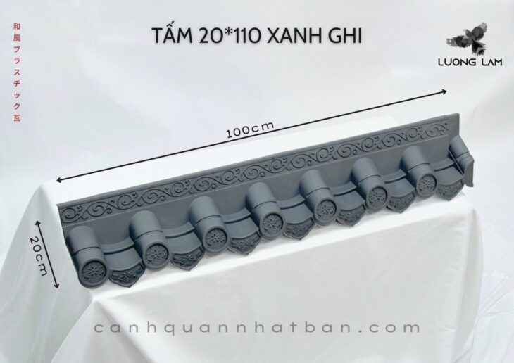 Ngói nhựa âm dương Nhật Bản nhập khẩu chính hãng đủ kích thước