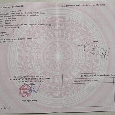 CẬU E TRAI GỬI BÁN GẤP! Lô góc ngõ 10 Trần Cảnh – Cẩm Thượng, ô tô đỗ cửa, giá cực tốt!