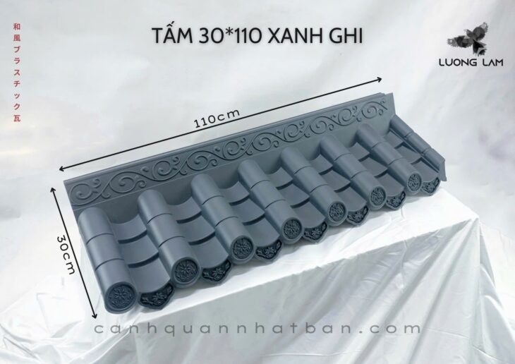 Ngói nhựa âm dương Nhật Bản nhập khẩu chính hãng đủ kích thước