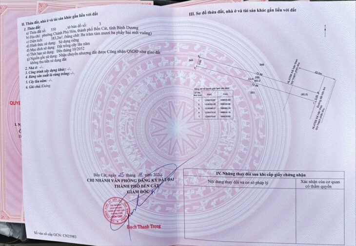 ĐẤT ĐẸP – GIÁ TỐT – Vị Trí Đắc Địa Tại Phường Chánh Phú Hoà – Thành Phố Bến Cát – Tỉnh Bình Dương