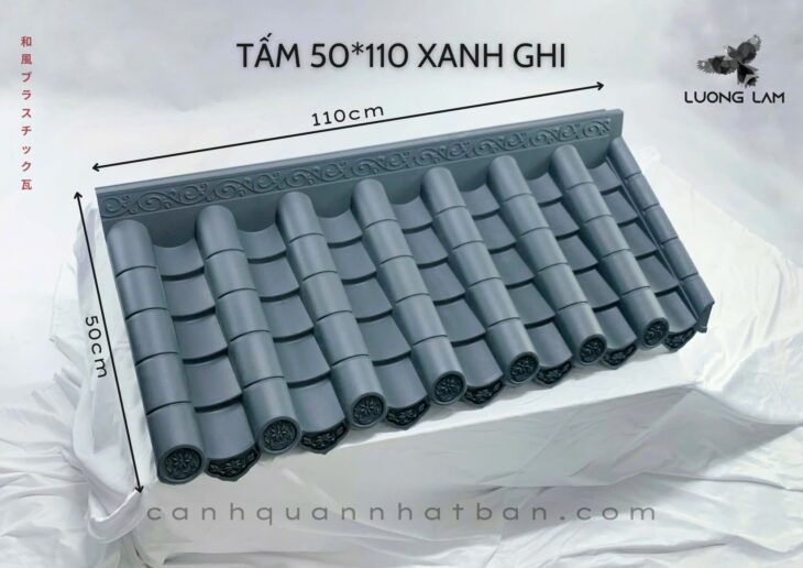 Ngói nhựa âm dương Nhật Bản nhập khẩu chính hãng đủ kích thước