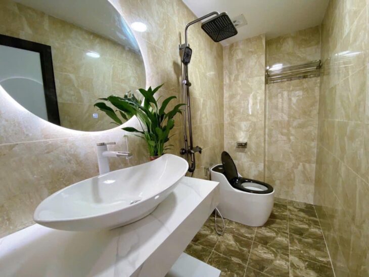 NHÀ ĐẸP PHỐ AN DƯƠNG THIẾT KẾ HIỆN ĐẠI DT;40M -5 TẦNG-MT;5,2M GIÁ 8,38 TỶ