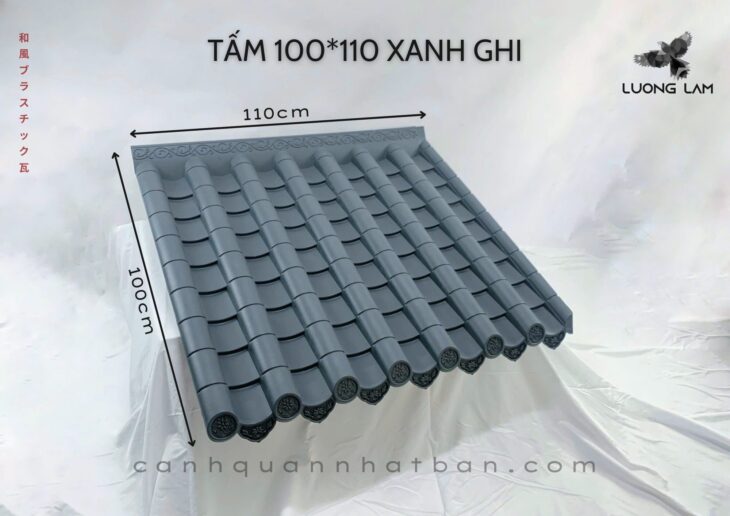Ngói nhựa âm dương Nhật Bản nhập khẩu chính hãng đủ kích thước