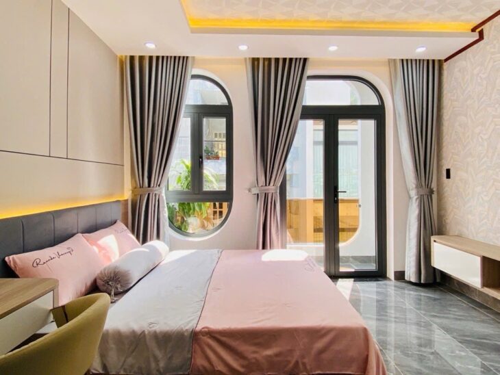 Bán nhà phường 8, Gò Vấp, Thiết kế hiện đại có thang máy, hẻm xe tải thông, 4x16m, 4 tầng, 4 PN, 5
