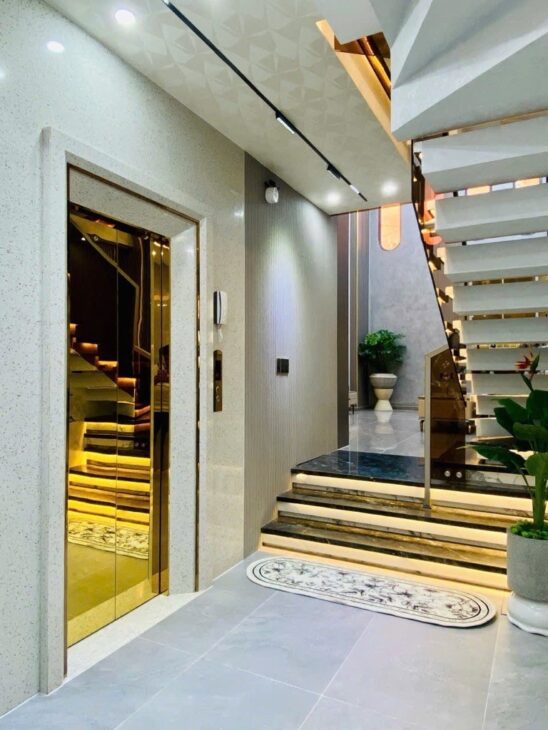 Bán nhà phường 8, Gò Vấp, Thiết kế hiện đại có thang máy, hẻm xe tải thông, 4x16m, 4 tầng, 4 PN, 5