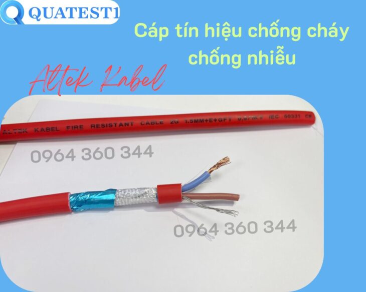 Cáp tín hiệu chống cháy chống nhiễu 2 x 1.5mm2 giá tốt