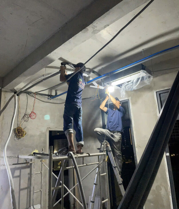 Lắp đặt Máy lạnh âm trần cassette LG 1 hướng thổi với giá cực rẻ