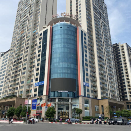 Cho thuê văn phòng DT 189m2 tại Sun Square Lê Đức Thọ giá 350k/m2 bao trọn thuế phí đã ngăn phòng