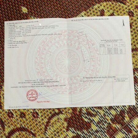 CHÍNH CHỦ CẦN BÁN LÔ ĐẤT ĐẸP TẠI CAM LÂM – KHÁNH HOÀ