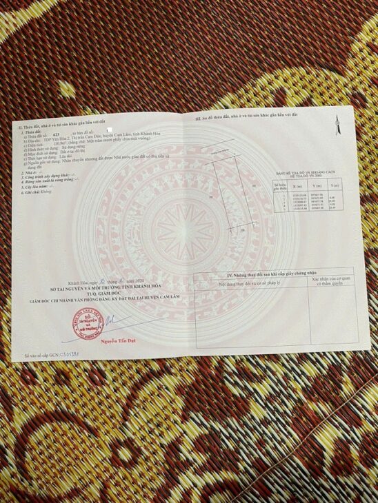 CHÍNH CHỦ CẦN BÁN LÔ ĐẤT ĐẸP TẠI CAM LÂM – KHÁNH HOÀ