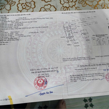 Bán nhà tại Lê Văn Khương, Quận 12 Nhà có vị trí thuận tiện, gần các tiện ích và giao thông dễ