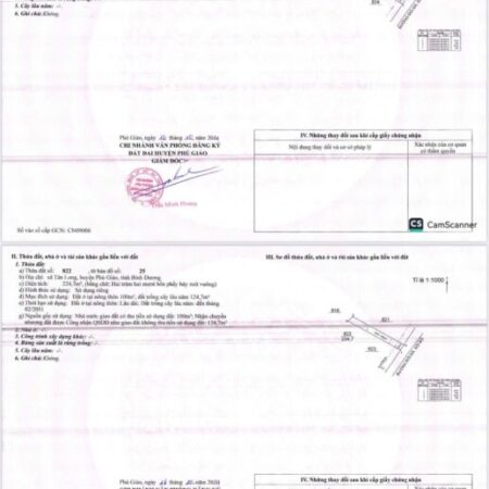 BÁN ĐẤT SỔ SẴN 250M2 TÂN LONG – PHÚ GIÁO – GIÁ 780 TRIỆU BÁN ĐẤT SỔ SẴN 250M2 TÂN LONG – PHÚ GIÁO – GIÁ 780 TRIỆU