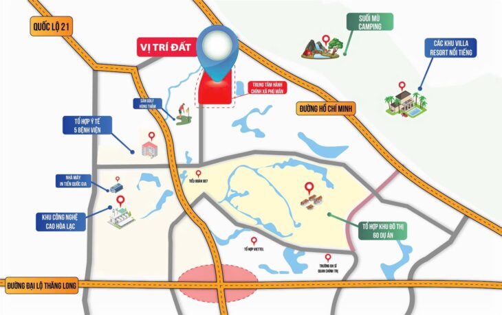 Bán nhanh lô đất đẹp Phú Mãn Quốc Oai sát trục chính KD bất chấp giá rẻ nhỉnh 2tỷ 85m