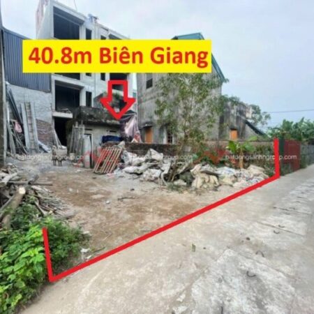 GIÁ 3,1 TỶ ĐẤT TẠI BIÊN GIANG-QUẬN HÀ ĐÔNG D/T:40,8M