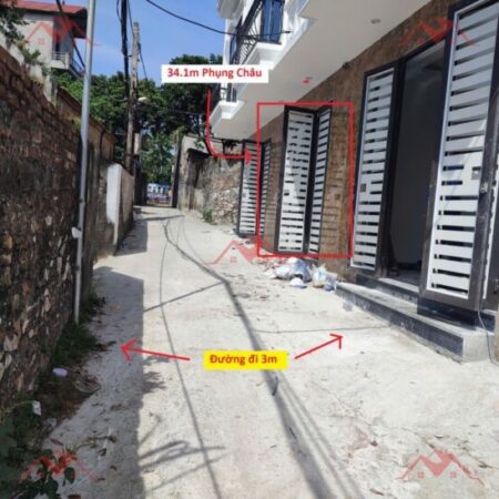 GIÁ 2,550 TỶ NHÀ TẠI PHỤNG CHÂU-CHƯƠNG MỸ D/T:34,1M