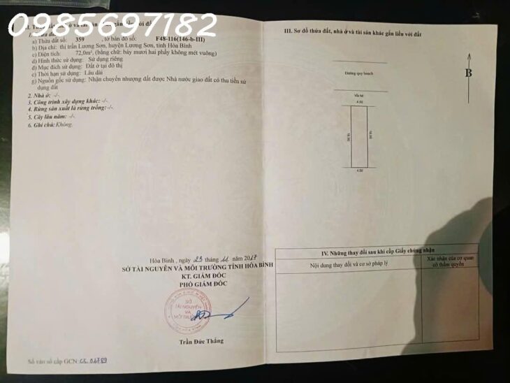 Siêu Phẩm, bán đất mặt đường Tỉnh Lộ 419, xã Đại Yên, Chương Mỹ, Hà Nội. 110.4m2 x 5m MT, Vỉa hè,