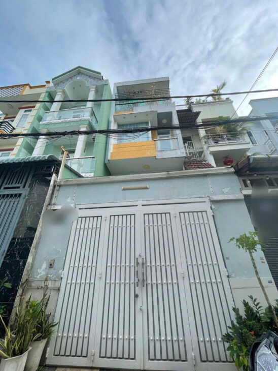 Bán nhà 4 tầng, 75m², 4PN, 4WC gần khu du lịch Bến Xưa Q.12 chỉ 6.2 tỷ tl, sổ đỏ