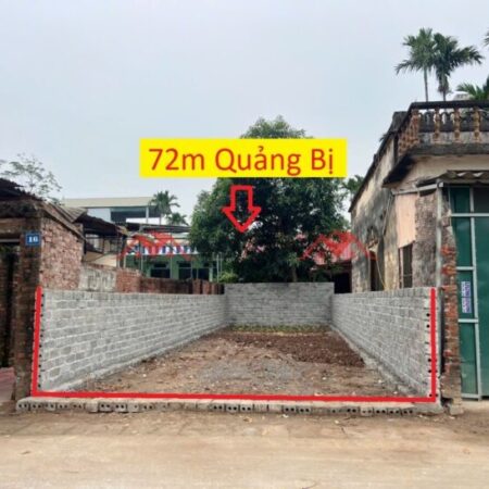 SIÊU PHẨM GIÁ 1,850 TỶ ĐẤT TẠI QUẢNG BỊ-CHƯƠNG MỸ D/T:72M SIÊU PHẨM GIÁ 1,850 TỶ ĐẤT TẠI QUẢNG BỊ-CHƯƠNG MỸ D/T:72M
