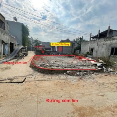 SIÊU PHẨM GIÁ 2,280 TỶ ĐẤT TẠI TỐT ĐỘNG-CHƯƠNG MỸ D/T:61,9M SIÊU PHẨM GIÁ 2,280 TỶ ĐẤT TẠI TỐT ĐỘNG-CHƯƠNG MỸ D/T:61,9M