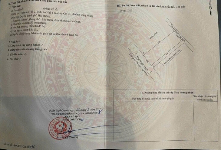 Bán đất lô 21 Lê Hồng Phong, 60m đường 13m – Giá 5.1 tỉ – ngay sau BigC