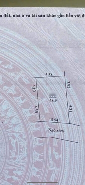 cc gửi bán 48,9m full thổ cư xã phú nghĩa đường ô tô thông