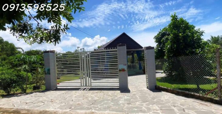 Bán nhà vườn 1300m2, 410tr, cây trái đầy đủ