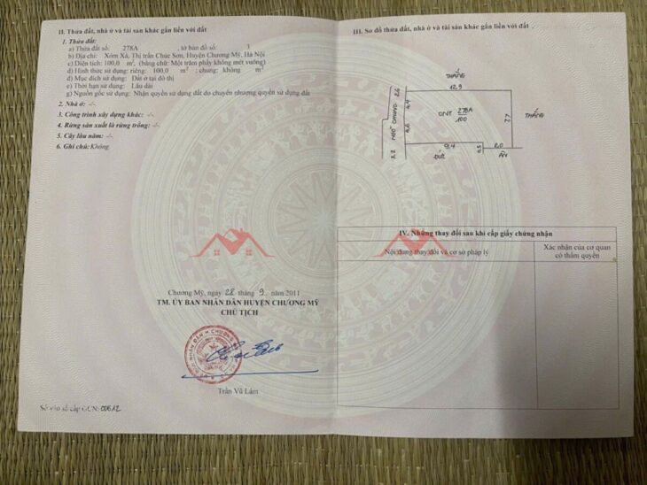 SIÊU PHẨM GIÁ 3,250 TỶ ĐẤT TẠI TT CHÚC SƠN-CHƯƠNG MỸ D/T:100M