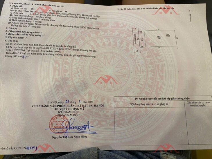 SIÊU PHẨM GIÁ 2,1 TỶ ĐẤT TẠI THỦY XUÂN TIÊN-CHƯƠNG MỸ D/T: