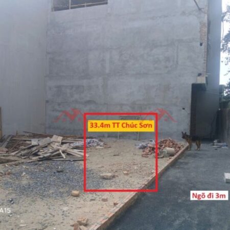 SIÊU PHẨM GIÁ 2,5 TỶ ĐẤT TẠI TT CHÚC SƠN-CHƯƠNG MỸ D/T:33,4M