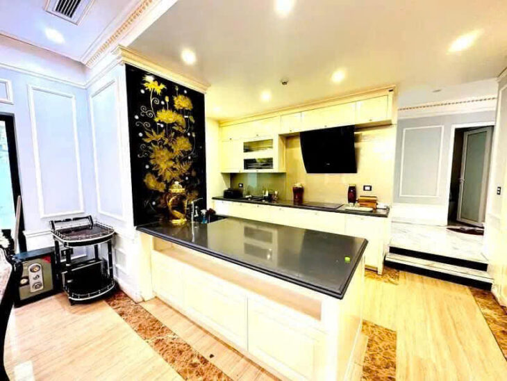 Bán nhà Hoàng Quốc Việt vỉa hè ô tô tránh ô thang máy, gara 2 ô tô, KD VP, SPA 105m-26 tỷ