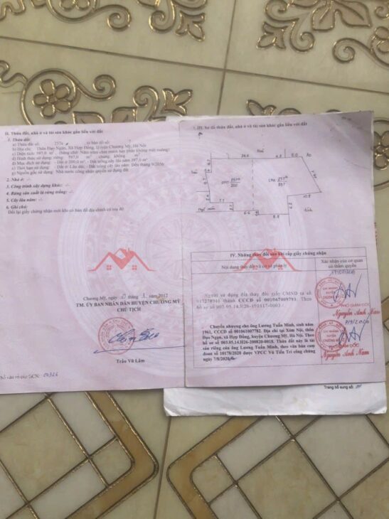 SIÊU PHẨM GIÁ 4,3 TỶ ĐẤT TẠI HỢP ĐỒNG TL419-CHƯƠNG MỸ-HÀ NỘI D/T:597M