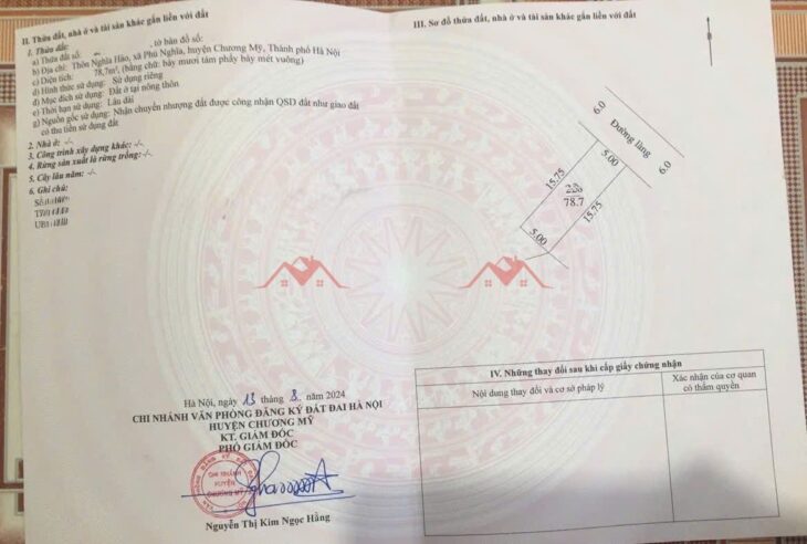 SIÊU PHẨM GIÁ 3,7 TỶ ĐẤT TẠI PHÚ NGHĨA-CHƯƠNG MỸ D/T:78,7M