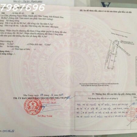 Bán Nhà 2 Mặt Tiền Hương Lộ Ngọc Hiệp – Cách Biển Nha Trang 10 Phút, Tiềm Năng Kinh Doanh Lớn