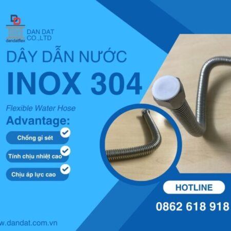 DAY DAN NUOC INOX 304/DÂY DẪN NƯỚC CHỊU NHIỆT/DÂY CẤP NƯỚC CHO BÌNH NƯỚC NÓNG-GIÁ RẺ