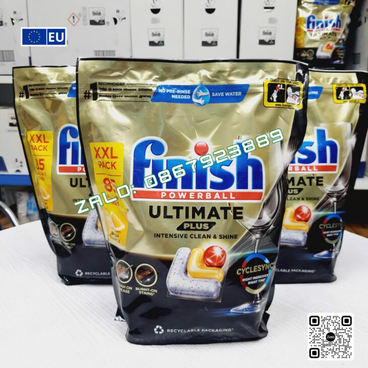 VIÊN RỬA BÁT FINISH ULTIMATE PLUS – 16 TÍNH NĂNG SIÊU CAO CẤP