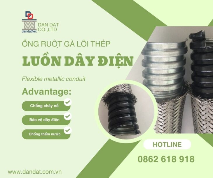 Ống Thép Luồn Dây Điện – Electrical Steel Conduit, Ống Luồn Dây Điện, Ống Ruột Gà Lõi Thép Bọc Nhựa