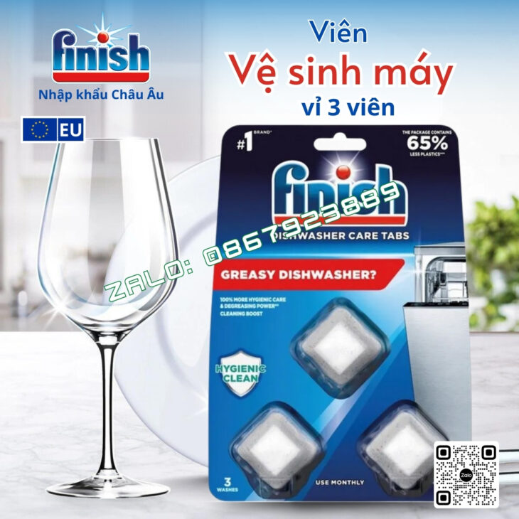 VIÊN RỬA BÁT FINISH NHẬP KHẨU CHÂU ÂU CHÍNH HÃNG, UY TÍN, CHẤT LƯỢNG