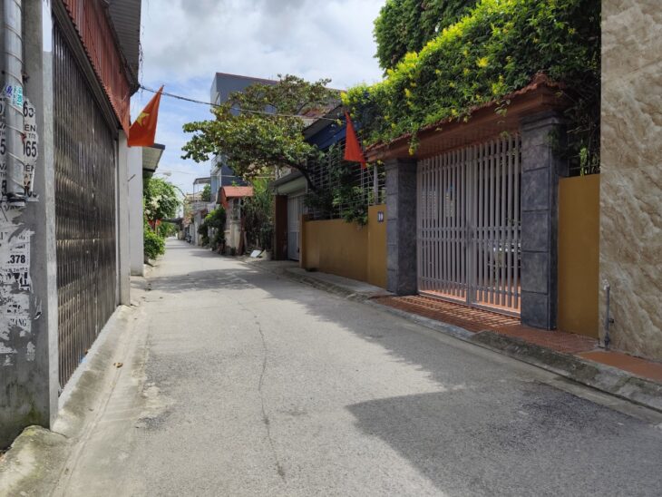 Đất mặt ngõ 727 Ngô Gia Tư, 100m, Giá 45 tr/m ô.tô qua lại, thông Lê Hồng Phong