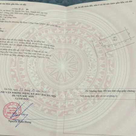 BÁN LÔ GÓC 100M TẠI LẬP TRÍ, MINH TRÍ. NGAY CẠNH KCN MINH TRÍ BÁN LÔ GÓC 100M TẠI LẬP TRÍ, MINH TRÍ. NGAY CẠNH KCN MINH TRÍ