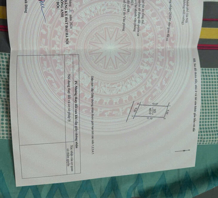 45M ĐẤT UY NỖ, ĐÔNG ANH, HÀ NỘI. SÁT TRUNG TÂM HUYỆN. GIÁ CHỈ 3.015 TỶ