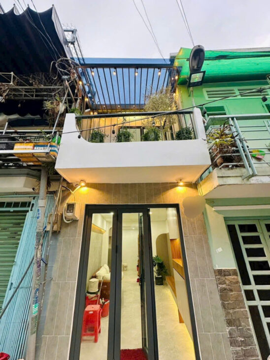 4.16 tỷ- bán nhà hẻm xe hơi Nơ Trang long- DT: 24.5m2- trệt lầu-2PN full nội thất- khu dân trí