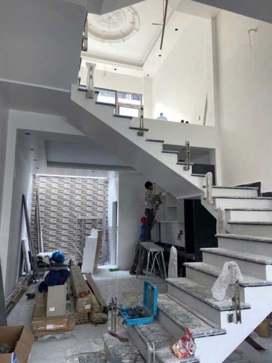 Bán nhà mới tinh, tuyến 2 Khúc Thừa Dụ, 83m 4 tầng, ô.tô đỗ trong nhà, Giá 4.45 tỉ