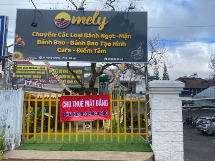 CHO THUÊ MẶT BẰNG ĐƯỜNG HÙNG VƯƠNG P10 ĐÀ LẠT 10TR/THÁNG