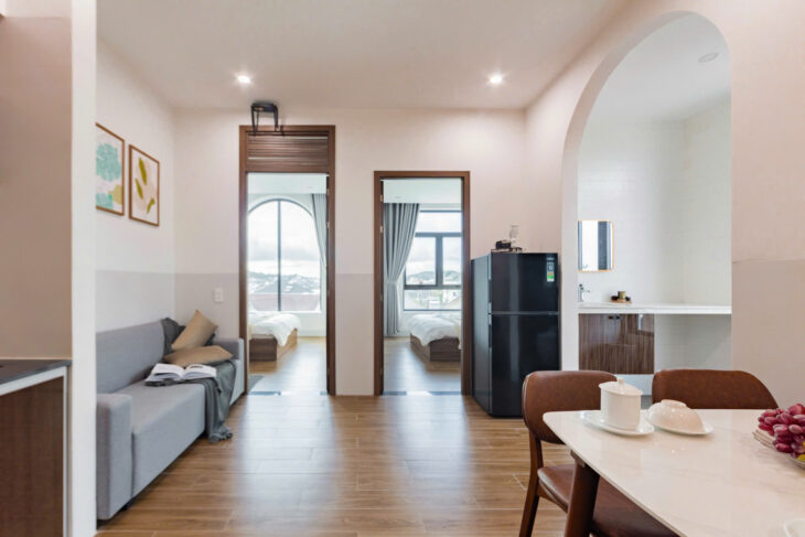 CHO THUÊ CĂN HỘ 2 PHÒNG NGỦ ĐƯỜNG MAI XUÂN THƯỞNG P8 12TR/THÁNG