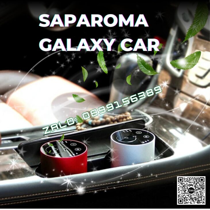 Máy khuếch tán Saparoma Galaxy Car, phun tinh dầu trực tiếp, có pin tích điện, thơm xe, thơm phòng