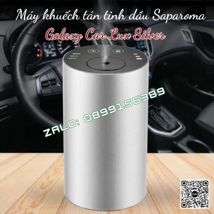 Máy khuếch tán Saparoma Galaxy Car, phun tinh dầu trực tiếp, có pin tích điện, thơm xe, thơm phòng