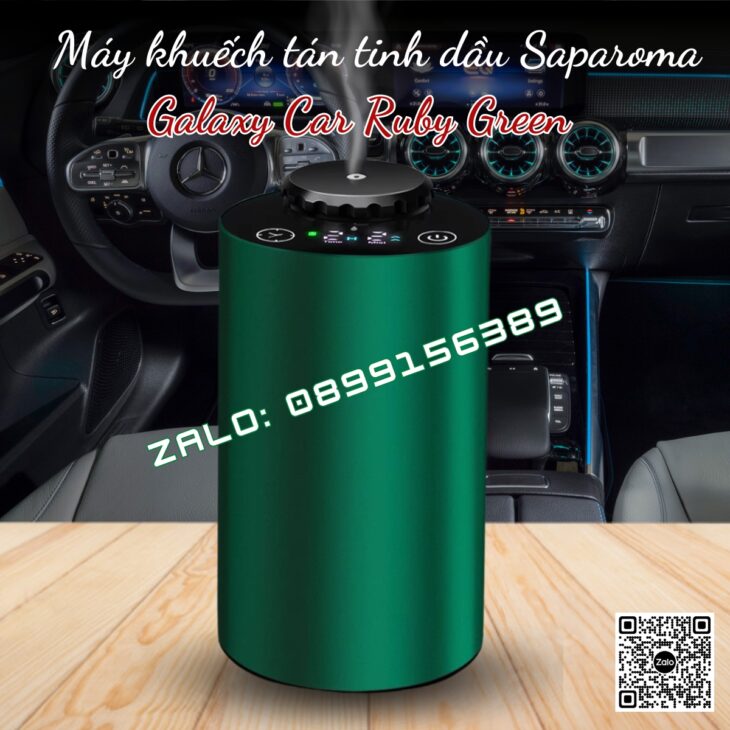 Máy khuếch tán Saparoma Galaxy Car, phun tinh dầu trực tiếp, có pin tích điện, thơm xe, thơm phòng